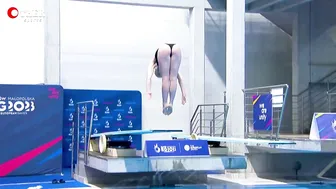 Lauren HALLASELKA - 1m Springboard Divig Final Highlights #3