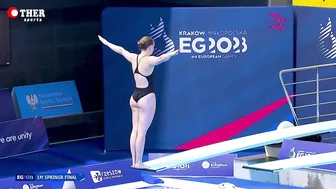 Lauren HALLASELKA - 1m Springboard Divig Final Highlights #4