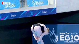 Lauren HALLASELKA - 1m Springboard Divig Final Highlights #5