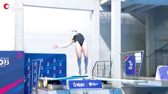 Lauren HALLASELKA - 1m Springboard Divig Final Highlights #8