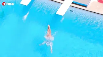 The Best Dives of Caroline Kupka at Women's 1m Springboard Diving #4