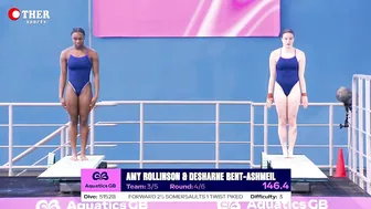 Amy Rollinson & Desharne Bent-Ashmeil - 3m Sync Diving 2024 #6