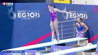 Anna PYSMENSKA - 1m Springboard Divig Final Highlights #4