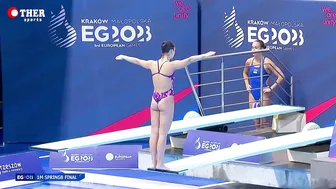 Anna PYSMENSKA - 1m Springboard Divig Final Highlights #6