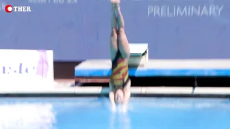 Incredible Women's 1m Inward Dives #4