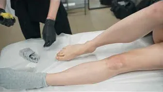 Full Body brazilian waxing legs hair removal part2