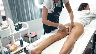 Waxing legs tutorial #8