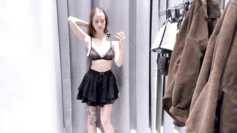 See-Through Try On Haul | Transparent Lingerie and Clothes | Try-On Haul At The Mall №48 #8