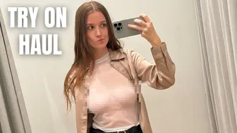 See-Through Try On Haul | Transparent Lingerie and Clothes | Try-On Haul At The Mall №49 #1