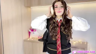 *No bra, No panties* ♥️♥️ the Hermione Cosplay from Harry Potter [Underwear Introduction] #8