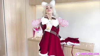 *No bra, No panties* ❤️ Cute Christmas Outfit ♥️♥️♥️♥️♥️♥️ [Underwear Introduction] #5