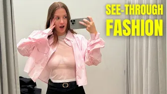 See-Through Try On Haul | Transparent Lingerie and Clothes | Try-On Haul At The Mall №53