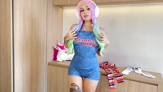 *No bra, No panties* ♥️♥️ Chucky Tight Halloween Outfit ☠️ [Underwear Introduction] #8