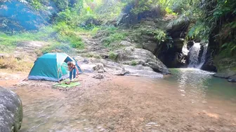 Take a relaxing bath under the rushing waterfall, Immersed in nature #10