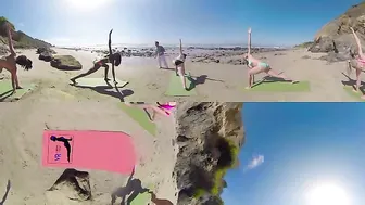 VR Bikini Yoga - Malibu - Lesson 3: Standing Pose Variations #2