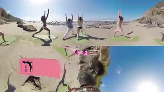 VR Bikini Yoga - Malibu - Lesson 3: Standing Pose Variations #3