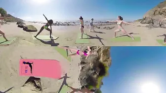 VR Bikini Yoga - Malibu - Lesson 3: Standing Pose Variations #8