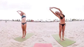 Bikini Yoga: Full Hour Beach Flow (5 Yoga Models!) #3