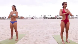 Bikini Yoga: Full Hour Beach Flow (5 Yoga Models!) #7