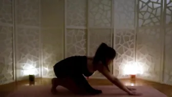 Hatha Yoga Flow for Relaxation in a mini Black Dress - Sensual Yoga #3