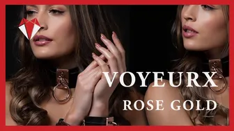 Rose Gold Lingerie Model Fashion Film • VoyeurX Bondage Leather • JVLA Dirty Sex