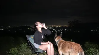 CAMPING in the TEA HILLS with BEAUTIFUL VIEWS IN TENT , RELAXING SATISFYING - MORNING YOGA PRACTICE #7