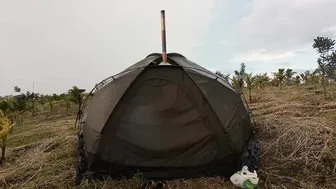 2 DAY CAMPING IN THE RAIN - RELAXING IN TENT AND BEAUTIFUL WATERFALL WITH NATURE SOUND #6