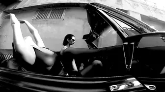 Elegant French Models in Sexy Lingerie and Classic Mustang in NYC • Rockstar Jvla #10