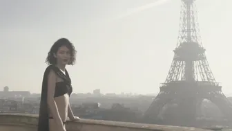 Sexy Model in Paris • Demery Jayne • Darkest Fox Romantic Lingerie #10