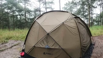 YOUNG GIRL SOLO CAMPING in the HEAVY RAIN - RELAXING in COZY TENT with SOUND OF RAIN #5