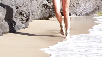 Gold Lingerie Model • Beach Fashion Film #5