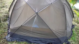 SOLO CAMPING IN THE RAIN - RELAXING IN TENT WITH THE SOUND OF RAIN AND BEAUTIFUL WATERFALL DAY 2 #9