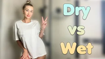 [4K] Transparent Clothes Dry vs Wet Try on Haul with Hillary №3 #1