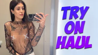 [4K] Transparent Clothes Haul | See Through Clothing Try On #1