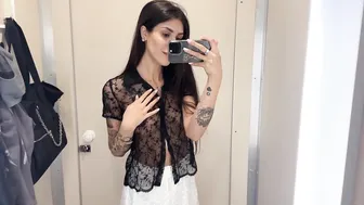 [4K] Transparent Clothes Haul | See Through Clothing Try On #6