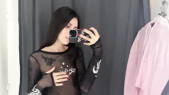 [4K] See Through Try On Haul | Transparent clothes #6