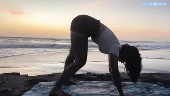 Seaside Serenity: Yoga and Stretching by the Ocean #10