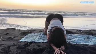 Seaside Serenity: Yoga and Stretching by the Ocean #3