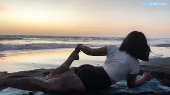 Seaside Serenity: Yoga and Stretching by the Ocean #7