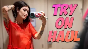 [4K] TRANSPARENT HAUL in a Mall | See through Clothes #1