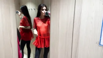 [4K] TRANSPARENT HAUL in a Mall | See through Clothes #6