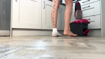 ASMR Sweeping and Mopping The Hard Floors Housewife Cleaning 4K #7