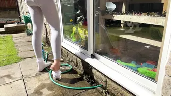 Clean With Me Glass Cleaning - Cleaning Patio Doors and Windows Outdoor Chores - Housewife Cleaning #5