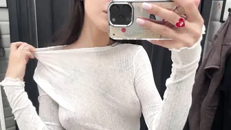 [4K] Transparent Try On Haul with Lera | See Through No Bra Trend #10