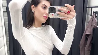 [4K] Transparent Try On Haul with Lera | See Through No Bra Trend #3