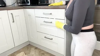 ASMR Cleaning My Kitchen - Housewife Chores How A British Mom Cleans #9