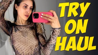 [4K] Try On Haul Transparent Clothes | See through clothes