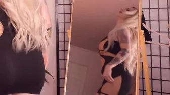 Trying on the NO PANTIES allowed TikTok dress #7