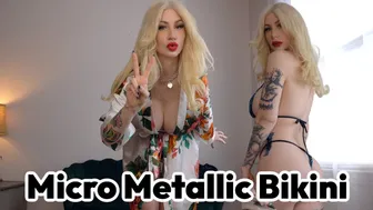 ❤️ Micro Metallic Swimwear Try On Haul and Review ❤️