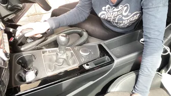 Vacuuming My Audi - Cleaning My Car Interior #7